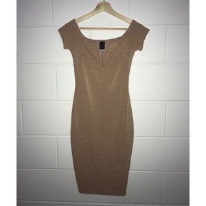 Nude/pink bodycon dress